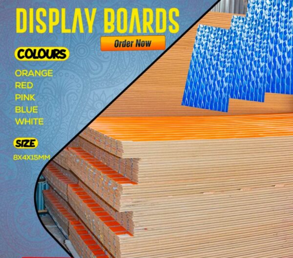 Display Board, Rangi Orange,nyekundu,blue na nyeupe
